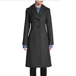 New-jones NEW YORK Wool-Blend 3 Button Reefer Coat